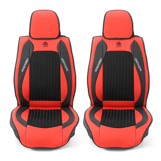 Leather Seat Covers, Seat Covers Full Set, Car Seat Protectors 5 Seats, Pink Driver Seat Covers Fit for Most Cars Trucks SUV