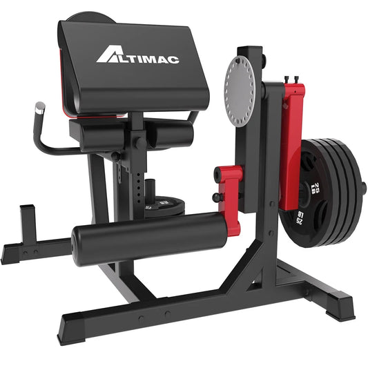 Leg Extension and Curl Machine, Adjustable Leg Machine with Elbow Cushion, Leg Extension and Curl Bench for Home Gym