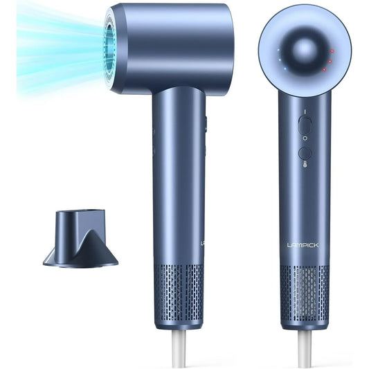 Professional High Speed Hair Dryer with 150,000 RPM Motor for Fast Drying,5 Temps,3 Speeds