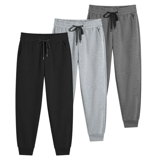 SMNDY 3 Pack Men's Active Athletic Casual Jogger Running Sweatpants Workout Gym Pants with Pockets