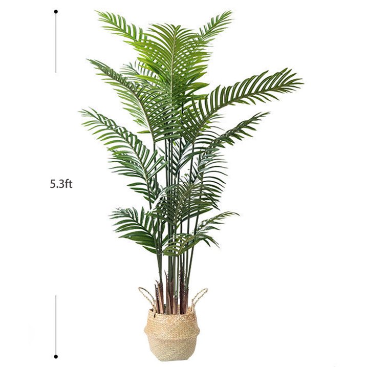 SUSUZI Artificial Plants, 6ft Fake Palm Tree, Pre Potted Faux Greenery Tree for Home Decor Office House Living Room Indoor Outdoor
