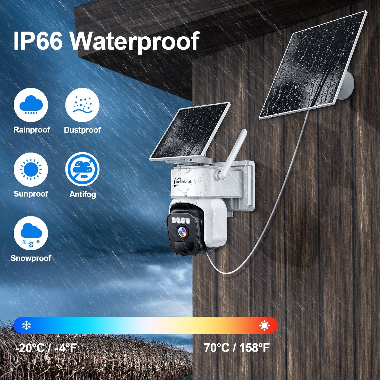 4G LTE Cellular Security Camera WP-WK-BW5