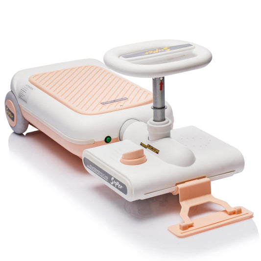 12V Cleaning Go Kart for Kids, Ride On Toys with Cleaning Mop, Kids Clean Cars, Length Can Extended, Kids' Electric Vehicles with Music/Lighting, Kids Toys for Girls Boys Ages 3-6 Years Old, Pink