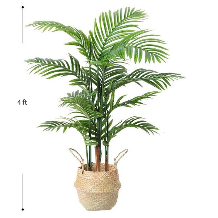 SUSUZI Artificial Plants, 6ft Fake Palm Tree, Pre Potted Faux Greenery Tree for Home Decor Office House Living Room Indoor Outdoor