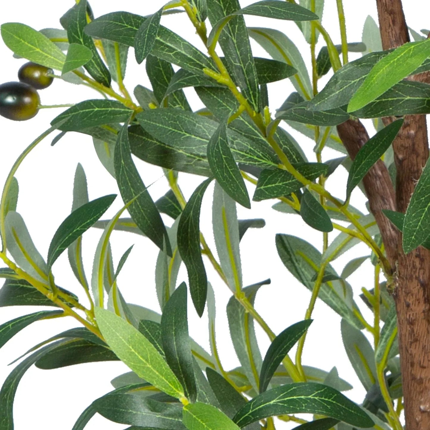 Anting Artificial Olive Tree, 6FT Tall Faux Olive Trees with Pot 72in Outdoor Fake Potted Silk Plant for Home Decor Indoor Gift
